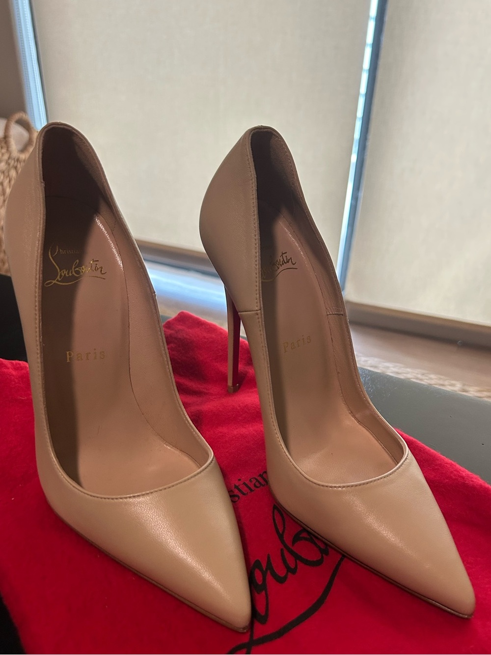 Christian Louboutin Napa Leather So Kate Nude 1